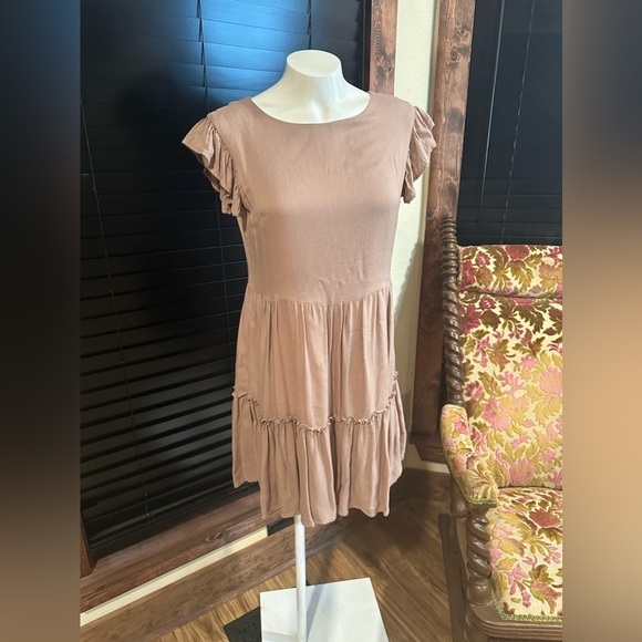 Grace Dresses & Skirts - Her Entire Name Says Grace Brown Babydoll Dress Small